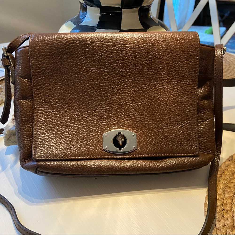 Furla crossbody brown purse.